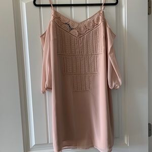 Bebe off-the-shoulder dress